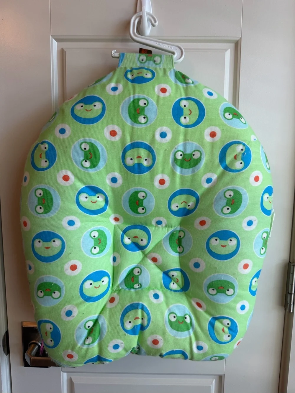 Leachco Frog Print Green Safer Bather Infant Bath Pad